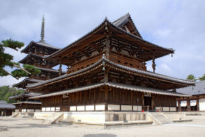 The Golden Hall, a relic of Japan's ancient past. 