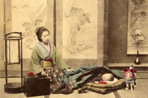 1865 japanese mother w child