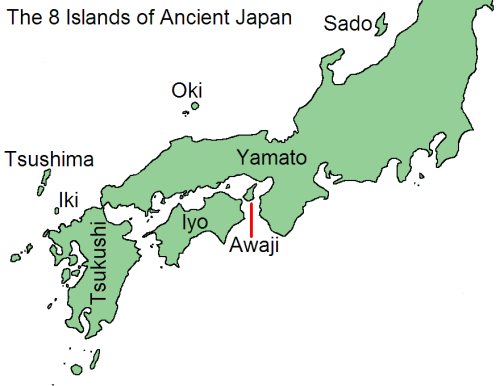 The 8 islands of ancient Japan