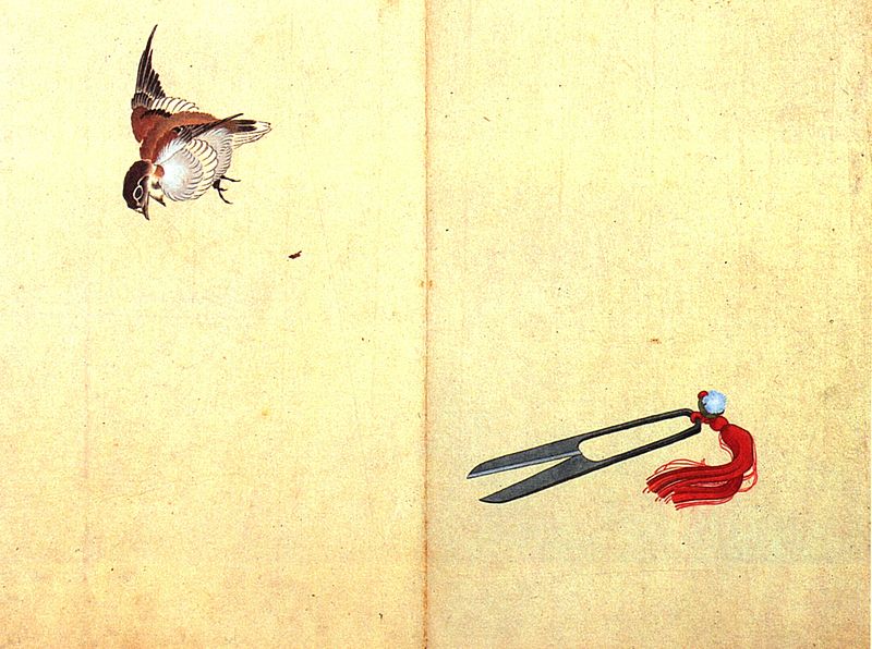 Sparrows - Hokusai