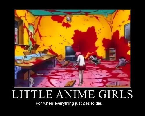 Little Anime Girls Demotivational Poster
