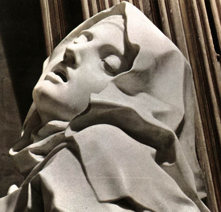 he Ecstasy of Saint Therese. Gian Lorenzo Bernini, 1647-1652. The expression of pleasure of Saint Therese caused a fair bit of controversy. 