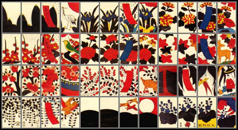 An example of hanafuda cards. Nintendo still makes these using their properties. You can find Mario and Pokemon sets.