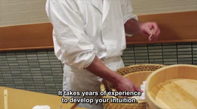 Jiro's advice on Intuition