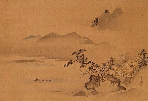 Kano Chikanobu - Mountain and the Stonecutter
