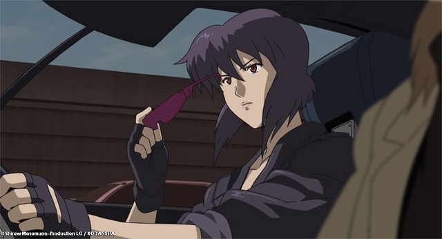 Motoko Kusanagi Purple Hair