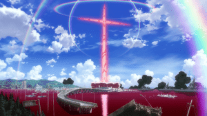 Rebuild Evangelion Neon Genesis angel cross explosion