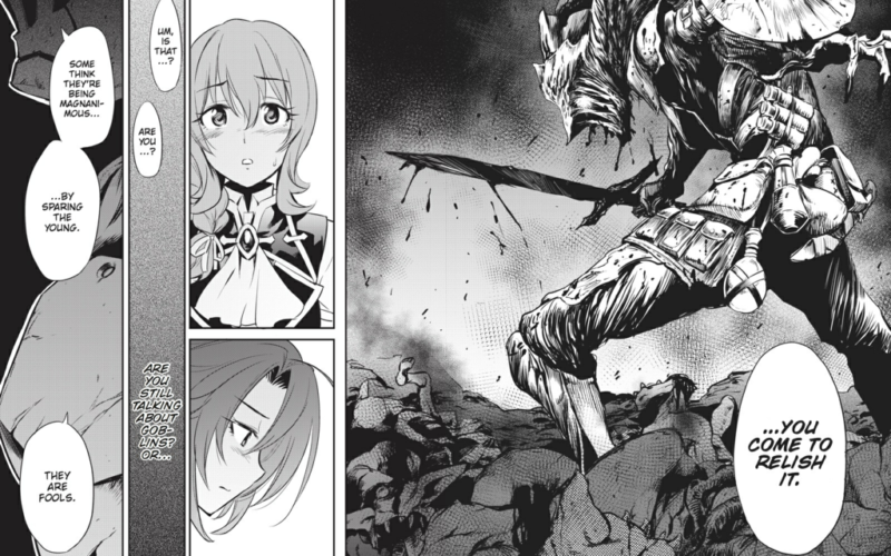 Goblin Slayer's use of violence and rape has caused some controversy