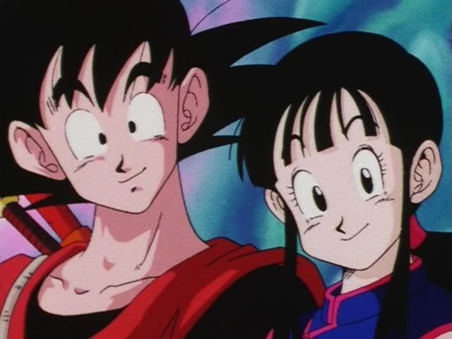 goku and chichi in love