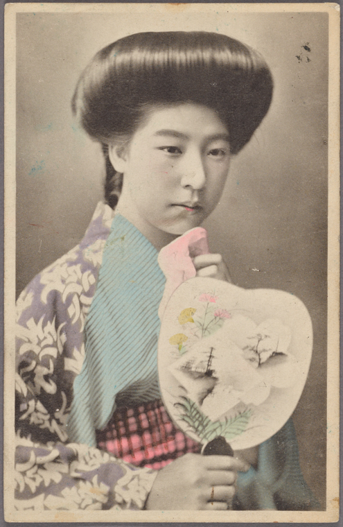 Japanese woman and fan